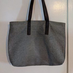 Gray Everlane Zipper Shoulder Bag